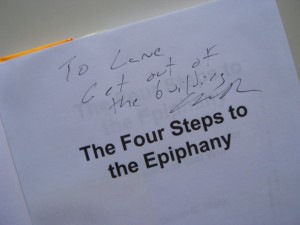 My signed copy of the Four Steps